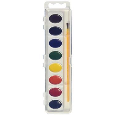 Imagem de Crayola Artista 8 Semi-Moist Oval Pans Watercolor Set with Brush