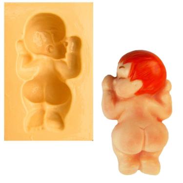 Imagem de Molde De Silicone Bebe Deitado, Resina, Confeitaria, Biscuit Molds Planet