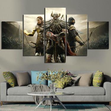 Imagem de Quadro Decorativos Jogos Walpaper com 5 peças 130x65 m5
