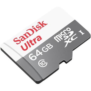 Imagem de Cartão Memória 64gb Micro Sd Sandisk 100 Mb/s Ultra Classe 10