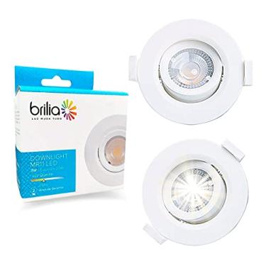 Imagem de Luminária LED Brilia Downlight Redonda MR11 3W Bivolt 2700K B06009