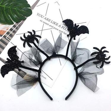 Imagem de Aiffort Halloween Black Spider Bat Hair Clip Headband for Women Girls Cosplay Party Accessories