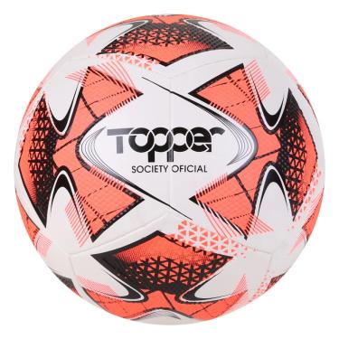 Imagem de Bola Society Topper 22 Branco/Laranja