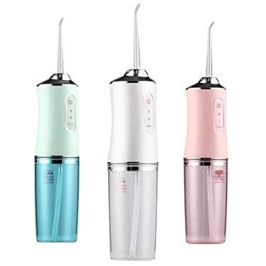 Imagem de Irrigador Bucal Oral Dental Portátil ElétRico BIVOLT Dentadura Jato D'Agua Limpeza Dental