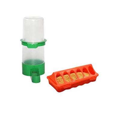 Imagem de Alimentador de Pintinhos para Dispensador de Alimentação de Suspensa à Vazamento para Pequenos Animais Balde para, Pequena