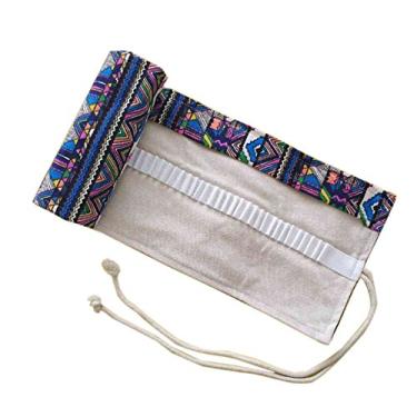 Imagem de WSLCN 36/48/72/108 buracos de lona para lápis de viagem para artista, enrolar, estojo, estojo, estojo, estojo de armazenamento, portátil, boêmio, 48 furos