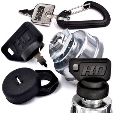 Imagem de Interruptor de chave de ignição de interruptor HD para substituição para Murray 092377MA 092377 92377 MU092377 MU092377MA - Inclui sistema de proteção de poeira dupla, com 3 chaves e mosquetão grátis