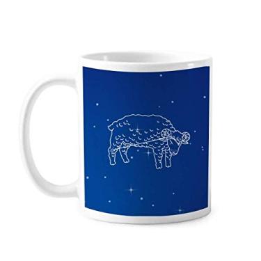 Imagem de Star Universe Caneca Constelação de Áries Cerâmica Copo de Porcelana Café Louça