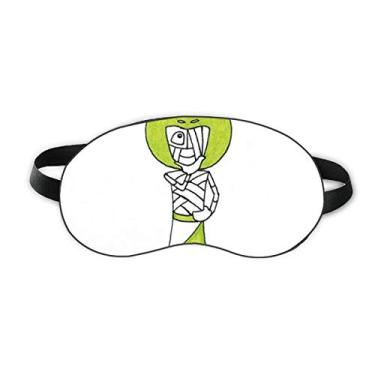 Imagem de Egito Múmia Hórus Chapéu de sapo para dormir protetor de olhos macio para noite capa de sombra