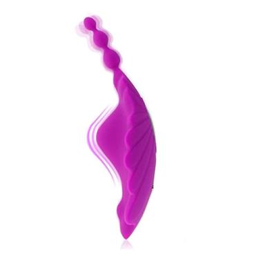 Imagem de Vibrador Ovo Controle Remoto Estimulação Anal Brinquedos Sexuais 10 Vibrações Sexuais Erótico Zatla (Roxo)