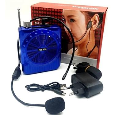 Imagem de Megafone Amplificador de Voz Microfone KB-150 - Azul