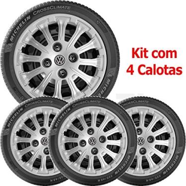 Imagem de Kit 4 Calotas VW Gol Parati Voyage Saveiro até 2012 Aro 13