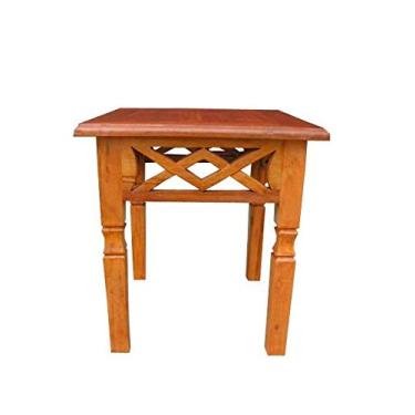 Imagem de Mesa de Canto Rústica Hidden em Madeira de Demolição - Cód 313