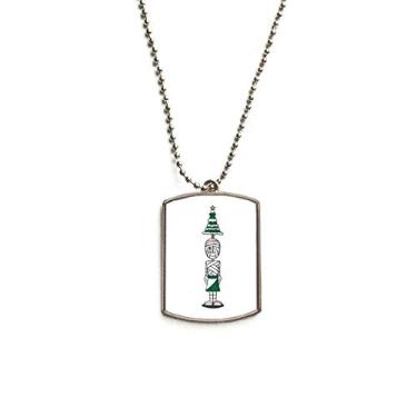 Imagem de Colar Egito Múmia Horus Árvore de Natal 01 Corrente de Aço Inoxidável com Pingente para Cães