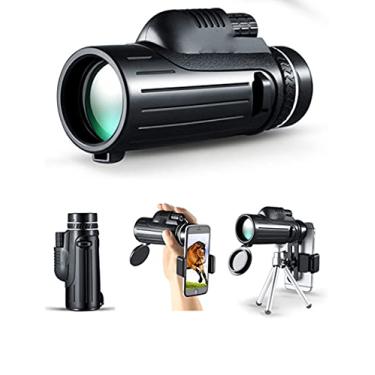 Imagem de Monóculo com zoom 12-120x100 com Bak4 Prism Dual Focus Dual Focus Compact Water Telescope Fit Adultos para caminhadas Acampamento Observação de pássaros Os melhores presentes para homens