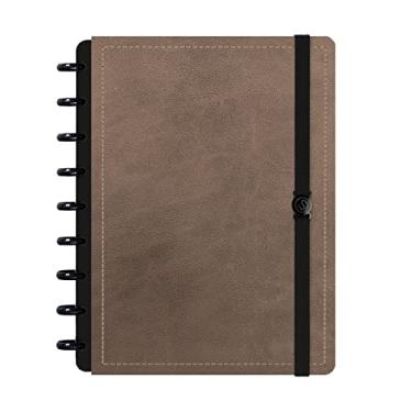 Imagem de Caderno De Disco ISCOOL Inteligente M Solid Touch Couro Marrom