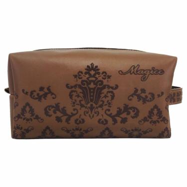 Imagem de Necessaire Casual Feminina Arabescos Marrom, Magicc