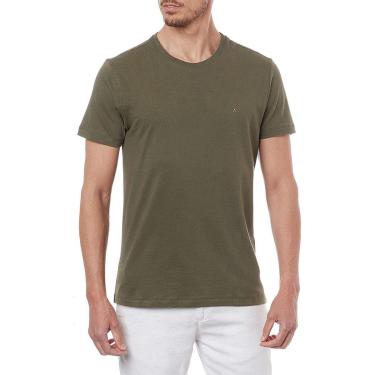 Imagem de Camiseta Aramis Masculina Basic Lisa Verde Militar-Masculino