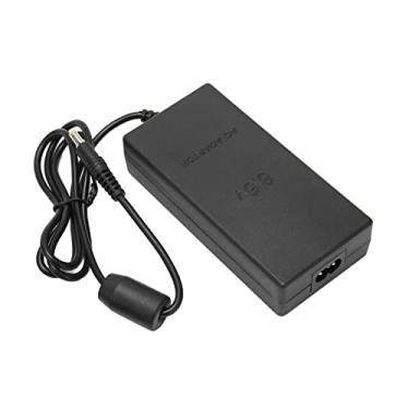 Imagem de Cabo de Fonte de Alimentação para Console de Jogos, Proteção contra Superaquecimento Adaptador AC Portátil Compacto de 100-240 V Cabo de Carregador de Substituição Plug and Play
