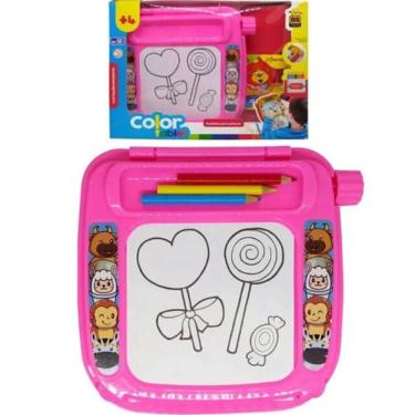 Imagem de Color Tablet Rosa Mesinha Pintura Lápis de Cor - BS Toys
