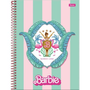 Imagem de Caderno Foroni universitário Barbie espiral 160 folhas