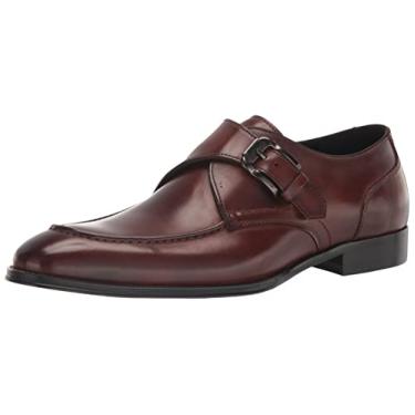 Imagem de Steve Madden Mocassim masculino Damyen Monk-Strap, Couro bronzeado, 38