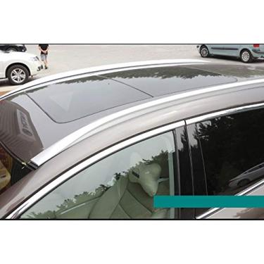 Imagem de UDP 2 peças trilho de teto trilho de teto trilho lateral adequado para Nissan Murano 2015-2020 alumínio trilho lateral de teto suporte de teto prata