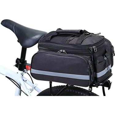 Imagem de Bolsa Windflee para bicicletas, bolsa impermeável de 25 litros, bolsa para porta-malas de bicicleta, bolsa de areia com alça de transporte/alça de ombro, para deslocamento/bicicleta de estrada