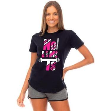Imagem de Camiseta Longline Feminina MXD Conceito Estampas Moda Academia Fitness-Feminino