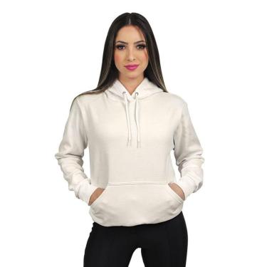 Imagem de Blusa De Frio Casaco Moletom Feminina Capuz Liso Moleton-Feminino