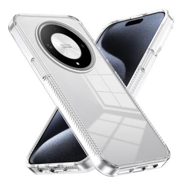 Imagem de Contracapa Crystal Clear compatível com capa Huawei Honor X9B, PC acrílico rígido, compatível com capa Honor X9B capa traseira protetora ultrafina, capa de absorção de choque antiarranhões Estojo de c