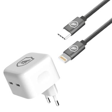 Imagem de Gshield Carregador Turbo Duplo Tipo C + 2UN Cabo Symetric Lightning/Tipo C 1,5M