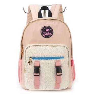 Imagem de Mochila Feminina Infantil Escolar Bolsa Original Barbie-Feminino