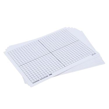 Imagem de Learning Advantage 7854 XY Axis Plastic Dry Erase Boards, Grade: Kindergarten, Plastic (Pack of 10)