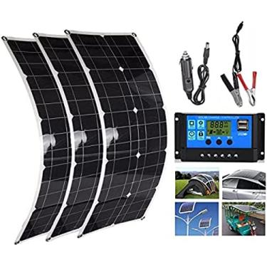 Imagem de Kit De Painel Solar Flexível (100 W 200 W 300 W 400 W 500 W 600 W) + Controlador De 40 A, Painel Solar Portátil De Alimentação USB De 12 V Para Motorhome/telhado/barco/carro/acampamento, Ultraleve