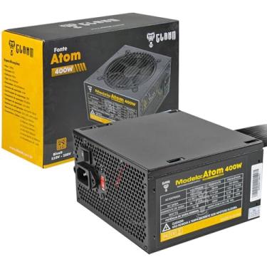 Imagem de Fonte ATX 400W Para PC Gamer Ventoinha 12cm 140x150x86mm Não Modular Clanm Atom