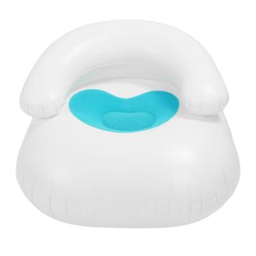 Imagem de Espreguiçadeira Inflável, Design Em Forma de Coração, Cadeira Inflável, Design Ergonômico, Espreguiçadeira de Ar para Varanda Interna e Externa (BLUE)