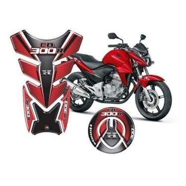 Imagem de Adesivo Protetor De Tanque E Bocal Cb 300 R Vermelho H827 - Resitank
