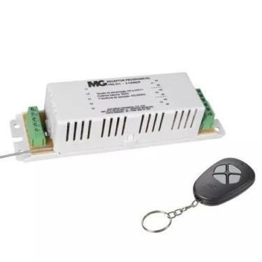 Imagem de Transmissor Receptor Controle 3 Canais Lampadas Ventiladores Trx-311 M