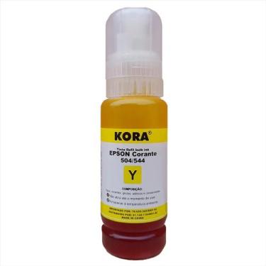 Imagem de Tinta Refil Para Impressoras Bulk Ink Kora Corante 70 ml 504/544 Yello