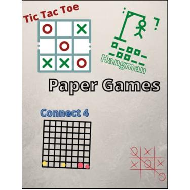 Imagem de Paper games: 100 Hangman, 300 Tic tac toe grids, 34 Connect 4 grids