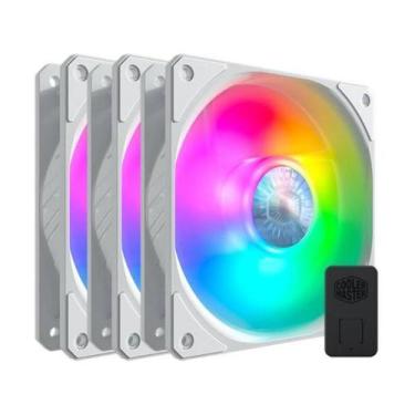 Imagem de Kit 3 Ventoinhas + Controlador Cooler Sickleflow 120 Argb - Cooler Mas