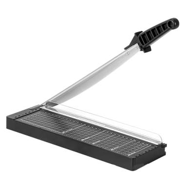 Imagem de Cortador de papel resistente A4, 39,6 cm x 22,4 cm, capacidade de 8 folhas, aparador de papel para cupom, etiqueta, cartolina e scrapbook para escritório e casa (preto)