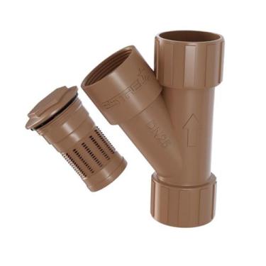 Imagem de Filtro Y Soldável Tubulação PVC 25mm 3/4 Marrom Estrela