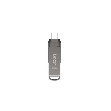 Imagem de Pen Drive Lexar D400 Dual Drive 256GB USB 3.1 Type-C USB - Preto
