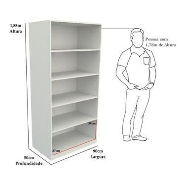 Imagem de Armário Prateleira Multiuso M5 Loja Closet Expositor Mdp - VETORIAL MÓ