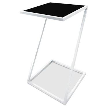 Imagem de Mesa De Canto Modelo Industrial Lateral em Z Sieger Decoração Para Sal