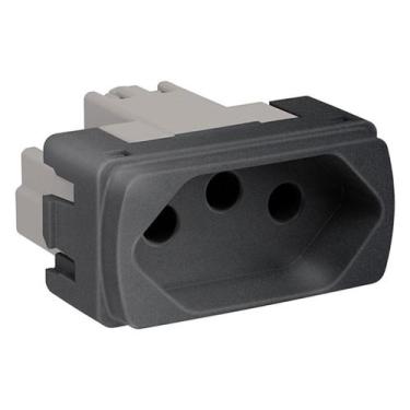 Imagem de Módulo Miluz Tomada 10A 250V Grafite Schneider, Grafite