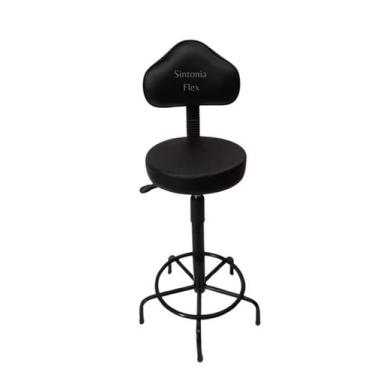 Imagem de Cadeira Secretaria Caixa Alta Verona Base Ferro Fixa - Sintonia Flex