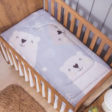 Imagem de Edredom Dupla Face Specialle Menino para Bebê - Zan Baby, Urso Polar
